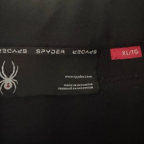 SPYDER Bandit Half Zip Fleece Sweater Jacket Black Pullover Outdoor Activewear - Picture 3 of 13